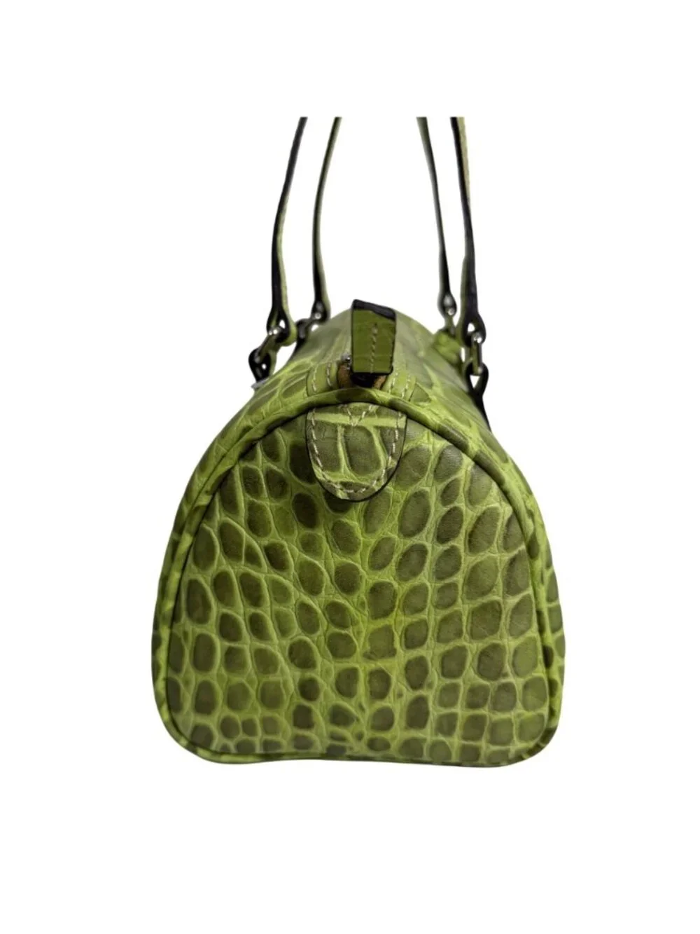 VTG Dooney & Bourke Alligator Croc Embossed Kiwi Green Leather Bag NWT